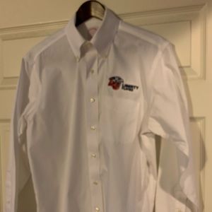 Brooks Brothers Liberty University white dress shirt 15 32/33 button down collar